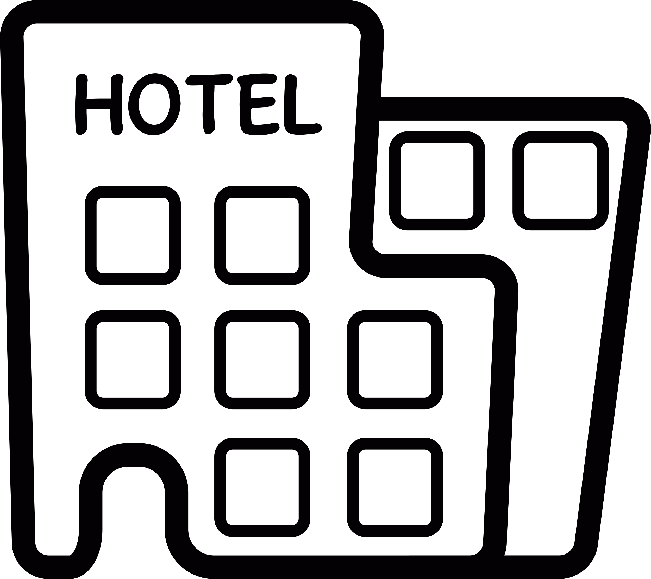 Modern Hotel Editable Svg Line Art Free Vectors